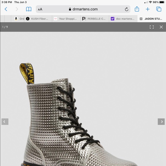 SOLD‼️DOC MARTENS JADON STUD LEATHER PLATFORM BOOT - Picture 6 of 16